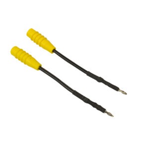 16970-172P2 Black Male Round Terminal (2 Pack)